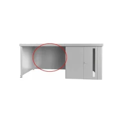 Parete Posteriore per Tettoia Laterale per Casetta in Metallo NEO