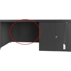 Parete Posteriore per Tettoia Laterale per Casetta in Metallo NEO