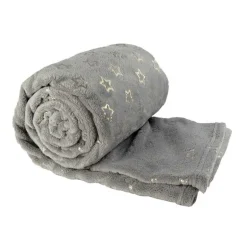 Plaid Throw Golden Star 130 x 160 cm Colore Dark Grey