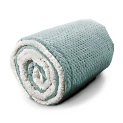 Plaid Throw Nora 150 x 200 cm Colore Blue Haze