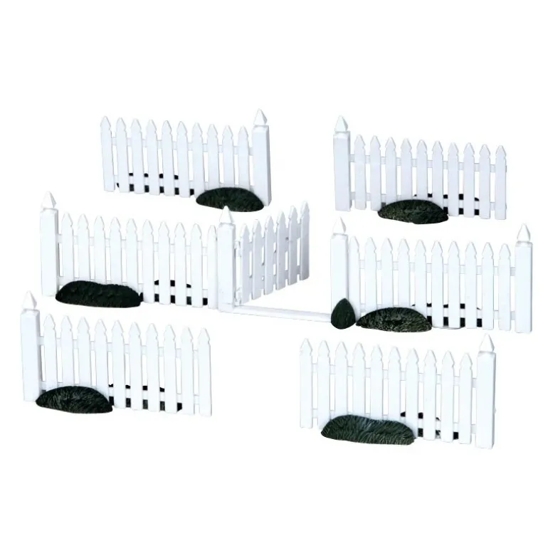 Plastic Picket Fence Set of 7 Cod. 14388