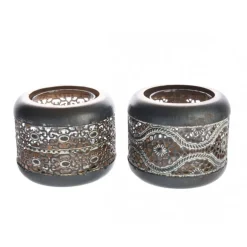 Portacandela in Ferro 8 cm Rame. Pezzo Singolo