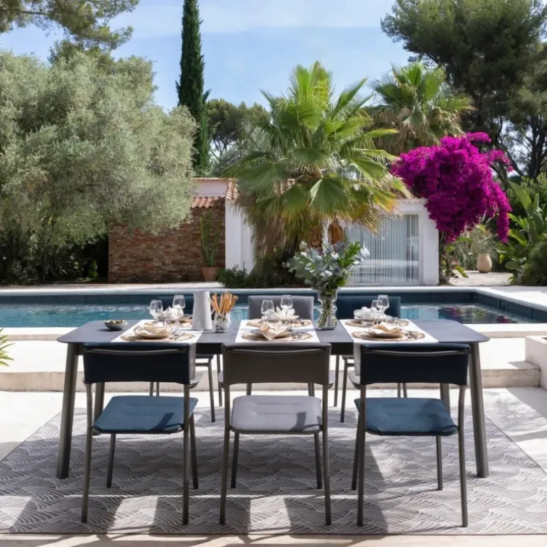 Sedia Impilabile con Braccioli ORON LaFuma LFM5273 Bleu Encre