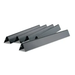 Set di 5 Barre Flavorizer in Acciaio Smaltato per Genesis Serie 300 fino al 2011 (Manopole Ripiano Laterale) Weber Cod. 7539