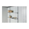 Set di Scaffali 4 Ripiani Standard per Casetta in Metallo NEO Biohort