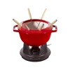 Set Fonduta Gourmet 20 cm Rosso in Ghisa