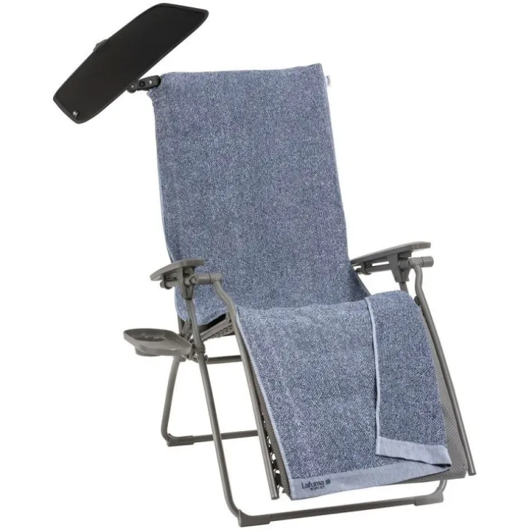 Set Poltrona Reclinabile Sdraio imbottita RELAX ALL IN 1 LaFuma LFM5361 Ash Grey/Titane