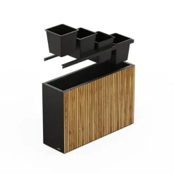 Sistema di Irrigazione Automatica per Fioriera in Metallo DECO DIVIDER 120x40x80 cm