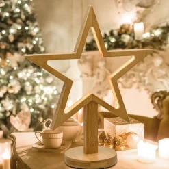 Stella con Base H37cm LED BIANCO CALDO