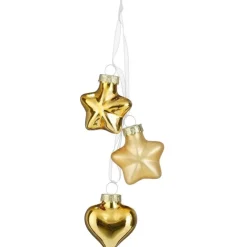 Stella o Cuore Color Oro. Pezzo Singolo.