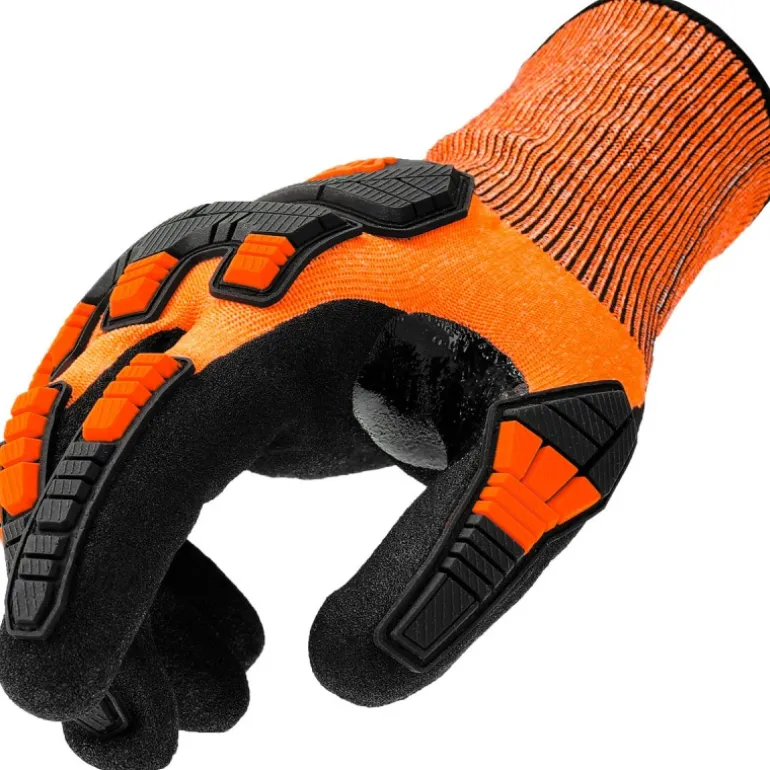 Stocker Guanti antitaglio per forbici 10/L arancione, in nitrile