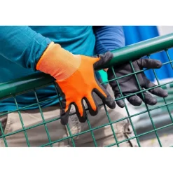 Stocker Guanti da Lavoro Ultra Fini in nitrile 10/L Arancione