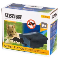 Stocker Mouse Station Contenitore esche topicide 23 x 18 x h9,5 cm