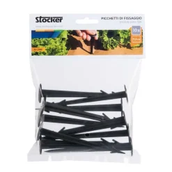Stocker Picchetti di fissaggio in plastica 20 cm 10 pz/conf