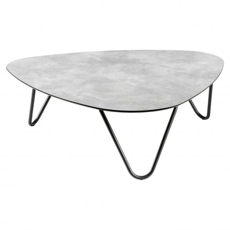 Tavolo Basso COCOON ALLURE 96 x 102 cm LaFuma LFM2717 Ciment/Noir