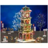 The Village Square Clock Tower Set con Alimentatore 4.5V Cod. 56673