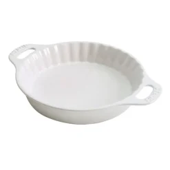 Tortiera Tonda 36 cm Bianca in Ceramica