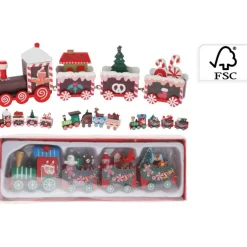 Trenino in Legno 20 cm. Pezzo Singolo