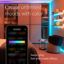 Twinkly DOTS Striscia 20 m 400 Led RGB BT + WiFi Cavo Trasparente