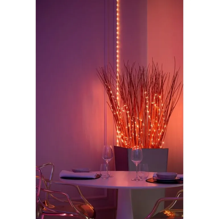 Twinkly DOTS Striscia 20 m 400 Led RGB BT + WiFi Cavo Nero