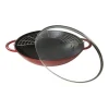 Wok 37 cm Rosso in Ghisa